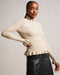 PIPALEE-Knitwear-Stay cosy and chic with our fabulous PIPALEE jumper. Whether you're dressing it up or keeping it casual, this jumper is a must-have for your wardrobe. Frilled trims give this classic piece an air of femininity and playfulness while maintaining its luxe appeal. Jumper Wool blend Frilled trims Long sleeves Magnolia branded detail Ribbed knit- Ted Baker Romania